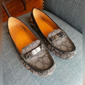 Coach Olive Signature C Jacquard Loafers